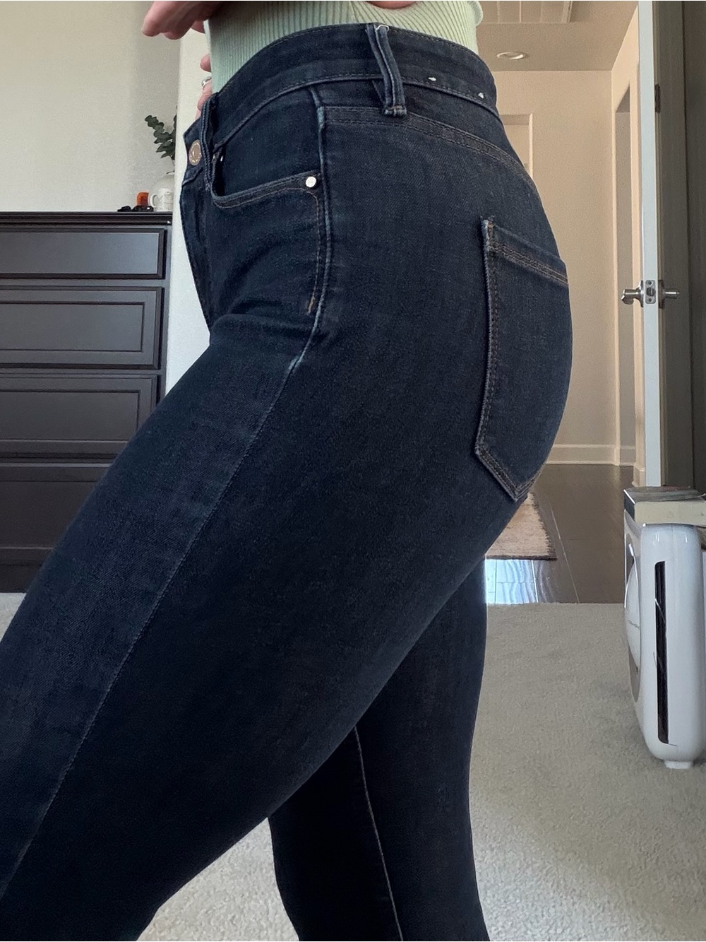 Dark denim high rise, sculpt, skinny ankle, Women's Jeans size 0